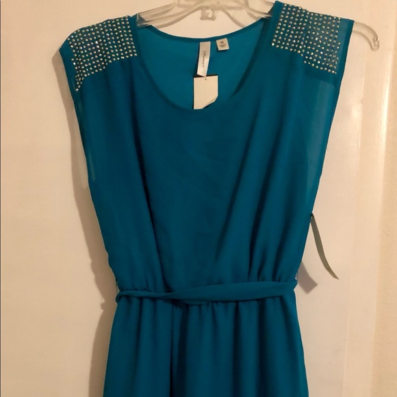 NWT Tacera Teal Dress Size M - Picture 1 of 2
